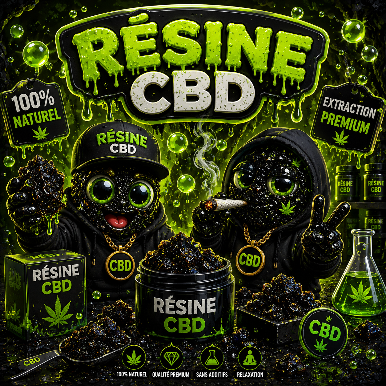 Résine Noir CBD