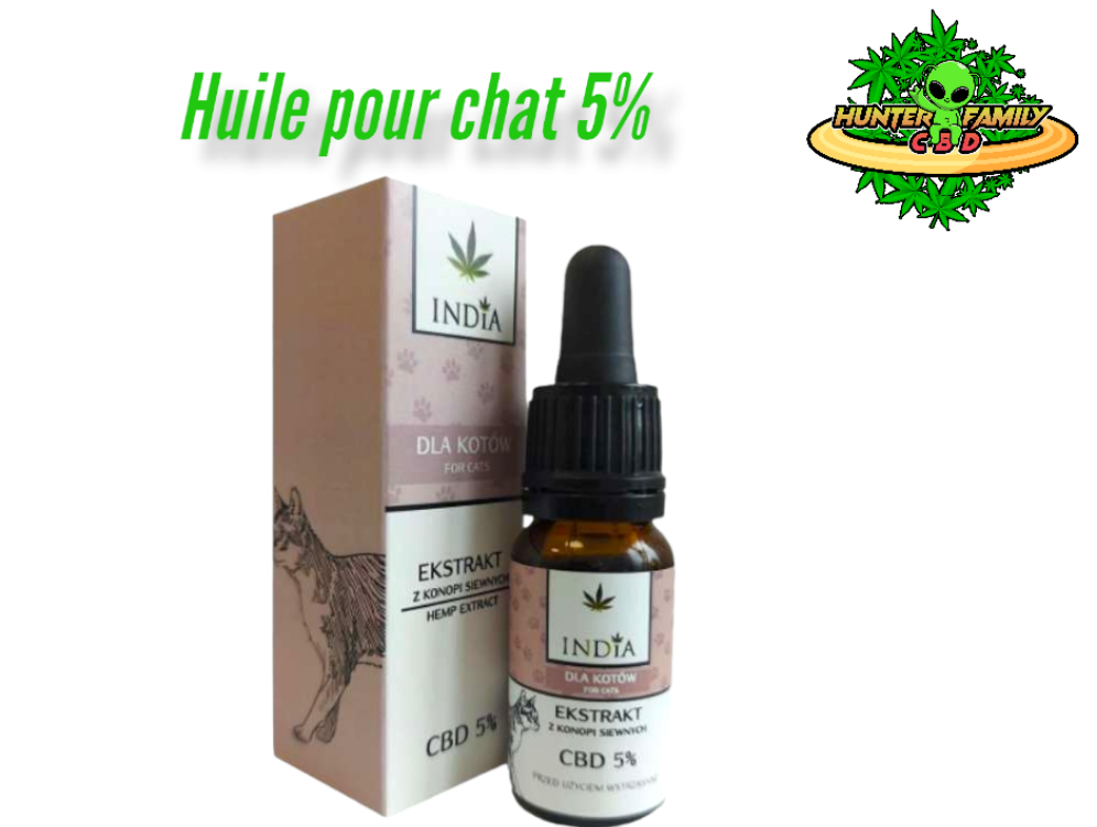 Huile De CBD  pour chat 5%